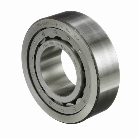 Rollway Cylindrical Bearing - Caged Roller - Straight Bore - Unsealed, L-7312-U L-7312-U;ROL